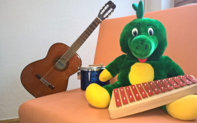 Musizieren im neuen Musiktherapieraum